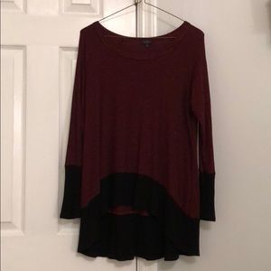 Red long sleeve shirt